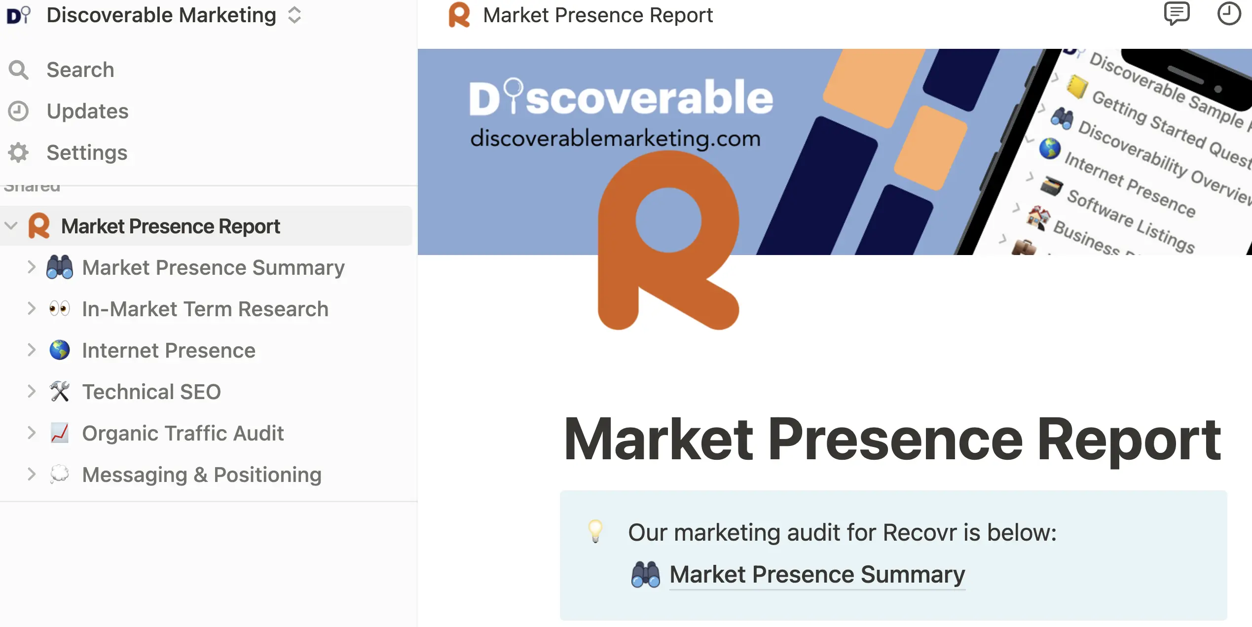 discoverable report